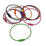 Stainless Steel Strong Cable Wire Keychain Cords Finished Dia 1.9 Inch Thickess 1.5 MM With Screw Clasps For ID Tags Luggage Multipurpose