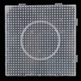 Plastic Pegboards For Aumni Crafts DIY Bead Fusion Kit And All Other Brands 5x5mm Fuse Beads 13.5x13.5x2xcm Square Transparent Color (Sold as 1 piece)
