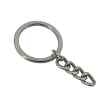 Keychain Making Mild Steel Ring Base 1 Inch / 25 MM Round Silver Color (Pack of 10 pieces)