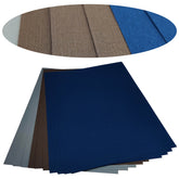 Classy Cover Case Binding Textured Papers (10 Sheets, Grey Coffee Cobalt, 120 GSM, A4 Size) For Art & Crafts Invitation Boxes Luxury Packaging