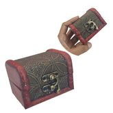 Vintage Wooden Jewellery Gift Box 8x6x6 CM (1 PC) Retro Vanity Storage For Chains Earrings Bracelets Accessories Keychains