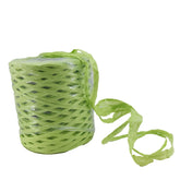 Raffia Paper Ribbon Twine (1 Roll x 200 Meters) Light Green Cords Thread String For DIY Crafts Packing Gift Wrapping Decoration Packaging