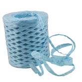 Raffia Paper Ribbon Twine (1 Roll x 200 Meters) Light Blue Cords Thread String For DIY Crafts Packing Gift Wrapping Decoration Packaging