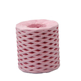 Raffia Paper Ribbon Twine (1 Roll x 200 Meters) Light Pink Cords Thread String For DIY Crafts Packing Gift Wrapping Decoration Packaging