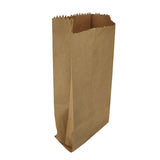 80-GSM Gusseted V-Bottom Groceries Medicines Packing Paper Bags Covers Multipurpose Packaging Stationary Brown