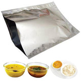 Aluminium Foil Covers Heat Sealing Pouches Food Packing Bags Silver For Gravy Powder Nuts Multipurpose