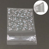 Jewellery Earring Display Packing Covers Heart Printed 10x7cm (4x2.75 inch) Rectangle Transparent Color (Pack of 95-100 pieces)