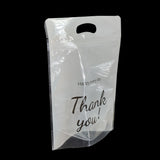 Thank You Printed Mylar Standup Pouches (10 PCs) 9x6x1.35 Inch With Inside 6x5.5 Inch Resealable Zip Locks For Cookie Chocolates Gifts
