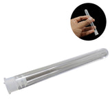 Slim Plastic Containers Vial Lab Usage Sample Storage 10x1.3cm Tube Transparent Color (Pack of 10 pieces)
