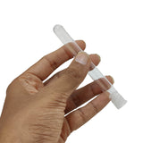 Slim Plastic Containers Vial Lab Usage Sample Storage 10x1.3cm Tube Transparent Color (Pack of 10 pieces)