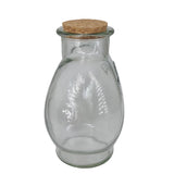 Heart Shape Glass Bottles 14x14 CM (1 Piece) Capacity 650 ML With Cork Lid Stoppers For Crafts Decoration Storage Gifts Transparent Jar Container
