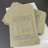 Bengali Medical Prescription Printed Paper Covers Packing Pouches Brown For Tablets Medicines Pills