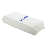 Customized Gusseted Butter Paper Covers 40 GSM Printed Multipurpose Glassine Packing Pouches White Slightly Oil Grease Proof Food Grade