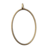 Metal Alloy Pendant Bezel Blanks (2 Pieces) 39x23x3.5 MM Oval Bases Antique Bronze Color For Resin Jewellery Making DIY Crafts Key Chains