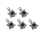 Mini Pendants Evil Eye Alloy Charms 21x14x4 MM (5 Mixed Shapes) Animal Bird Antique Silver Color For DIY Bracelets Jewellery Making