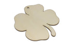 Wooden Pendant Blanks Bases (1 Piece) 8x7x2 CM Clover Flower Light Brown For DIY Crafts Key Chains Painting Drawing Gifts Decoration