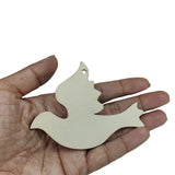 Wooden Pendant Blanks Bases (1 Piece) 9x7x2 CM Pigeon Bird Light Brown For DIY Crafts Key Chains Painting Drawing Gifts Decoration