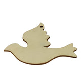 Wooden Pendant Blanks Bases (1 Piece) 9x7x2 CM Pigeon Bird Light Brown For DIY Crafts Key Chains Painting Drawing Gifts Decoration