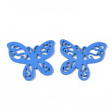 Wooden Pendants Charms (10 Mixed Shapes Colors & Sizes) 2.5 to 5.3 CM Range For Jewellery Making DIY Crafts Key Chains Gifts Decoration