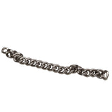 Mild Steel 5 to 5.5 CM Long Extension Chains (25 Pieces) 3.5x3 MM Link Size For Jewellery Making Twist Silver Color