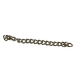 Mild Steel 5 to 5.5 CM Long Extension Chains (25 Pieces) 4x3.5 MM Link Size For Jewellery Making Twist Silver Color