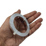 Textured Aluminium Wires 5x1 MM (1 Roll x 2 Meters) Bendable Bezel Strip Silver Color For DIY Crafts Wrapped Jewellery Making Arts