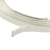 Textured Aluminium Wires 5x1 MM (1 Roll x 2 Meters) Bendable Bezel Strip Silver Color For DIY Crafts Wrapped Jewellery Making Arts