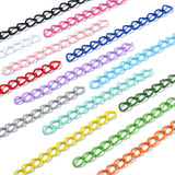 Colored Metal Iron Extension Chains 4 CM For Crafts Keychains Accessories Jewellery Making