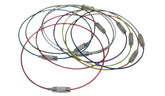 Steel Bracelet Cords (10 PCs) 2.5 Inch Dia Thickness: 1 MM Bangle Size:2.14 Random Color (#00455-1tim)