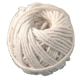 White Glazed Cotton Piping Thread (180 GMS, 4 Rolls x 45 Grams) 2 MM For Garments Sewing Multipurpose