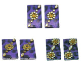 Acrylic Kundan Beads For Jewellery Making (3 Random Designs, 2 Pieces Each) (#Ot1)