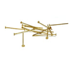 Iron Head Pins 28x0.7mm Gold Color (25 Grams, 180+ pins) For Jewellery Making Crafts