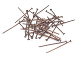 Iron Head Pins 24x0.7mm Antique Copper Color (10 Grams, 85 pins) For Jewellery Making Crafts
