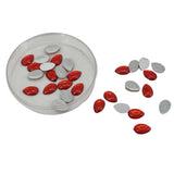 Imitation Kundan Stones Flatback Acrylic 13.5x8.5x2 MM Drop For Jewellery Making Garment Embellishments