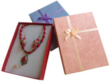 Paper Jewellery Set Box For Necklace Chain Stud Ring Gift Packing 16x12x3 CM Rectangle