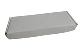 Corrugated Packing Folding Multipurpose Box (Pack of 10 Pieces) White Rectangle 10x3.5x1.2 Inch For Packaging & Shipping Jewellery Crafts