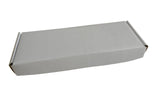 Corrugated Packing Folding Multipurpose Box (Pack of 10 Pieces) White Rectangle 10x3.5x1.2 Inch For Packaging & Shipping Jewellery Crafts