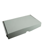 Corrugated Folding Box 10x6x1.5 Inch (Pack of 10) White Rectangle For Multipurpose Jewellery Crafts Packaging