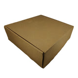 Corrugated Packing Folding Multipurpose Box (Pack of 5 Pieces) Brown Square 10x10x2.5 Inch For Packaging & Shipping Jewellery Crafts
