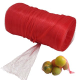 Packing Net Poly Mesh Rolls 6 Inch Width (1 Roll x 1000 Meters) Red For Fruits Vegetables Toys Utilities Seafood Multipurpose