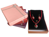 Paper Jewellery Set Box For Necklace Chain Stud Ring Gift Packing 18x13x3.2 CM Rectangle