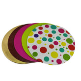 Cake Board Stand Bases 8 Inch (5 Pieces) For Half KG Round 4-5 Mixed Colors Premium Quality