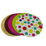 Cake Board Stand Bases 8 Inch (5 Pieces) For Half KG Round 4-5 Mixed Colors Premium Quality