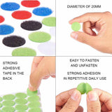 Strong Nylon Velcro Self Adhesive Patches Dots Fasteners For Crafts Garments Multipurpose Utilities 2cm Flat Round