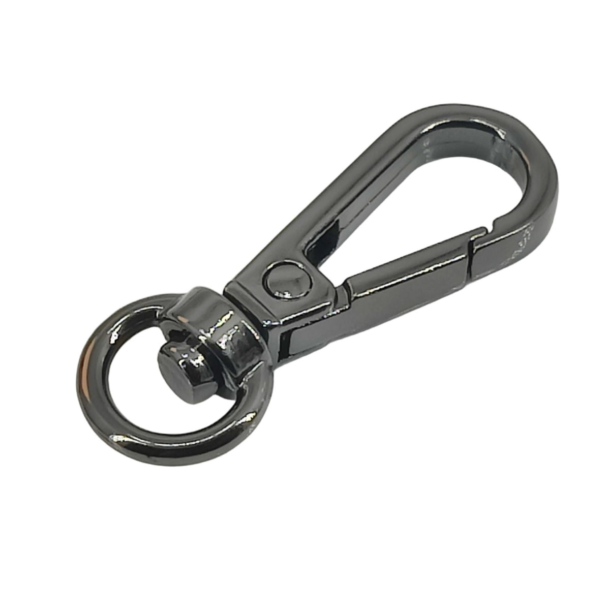 Alloy 360 Degree Swivel Ring Snap Hook Clasps (4 Pieces) 39x13 MM Black Metal Color For DIY Crafts Key Chain Bag Making