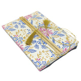 Handmade Vintage Journal Notebook (1 PC x 50 Pages) 6x8 Inch Bamboo Sticks Organic Cotton Papers Tassle Thread Lock Personal Gifts Multicolor