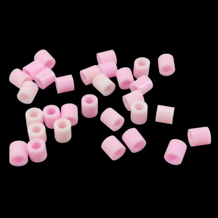 Fuse Beads 5x5 MM Pink & Whitish Pink Mixed Colors (30 GMs, 450+ Beads) (#OT92)