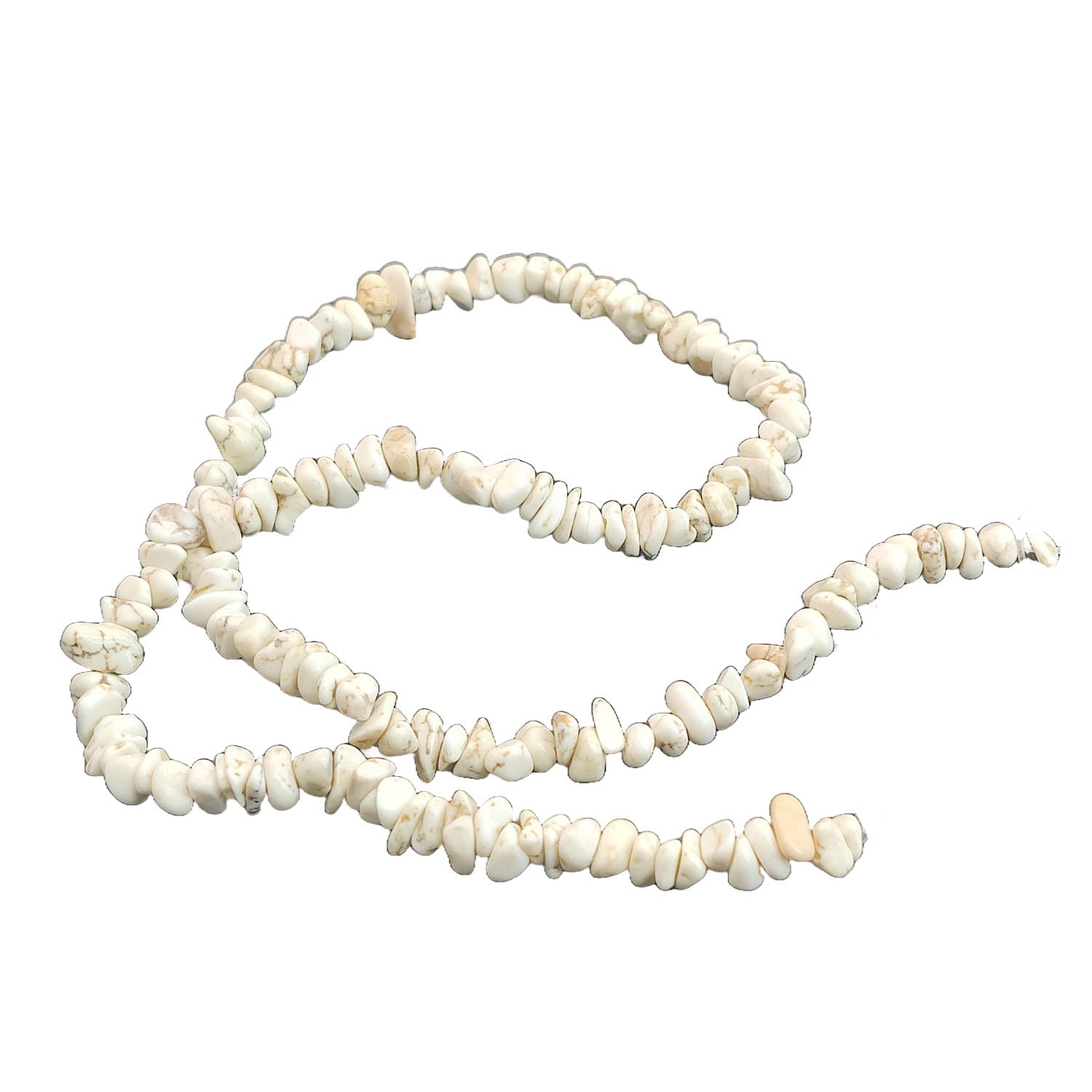 Imitation Jewellery Making Stone Beads 6-10 MM (1 String, 150+ Beads) Hole:0.5 MM Nuggets White Synthetic For DIY Arts Crafts [ac-bds-00039-m7]