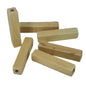 Wooden Beads 50x10x10 MM (4 Pieces) Hole:4 MM Cuboid Light Brown For Jewellery Making DIY Arts Crafts [ac-bds-00049-m16]