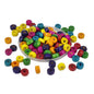 Wooden Beads 6x3 MM (10 Grams, 150+ Pieces) Hole:2 MM Flat Round Mixed Colors For Jewellery Making DIY Arts Crafts [ac-bds-00049-m28]